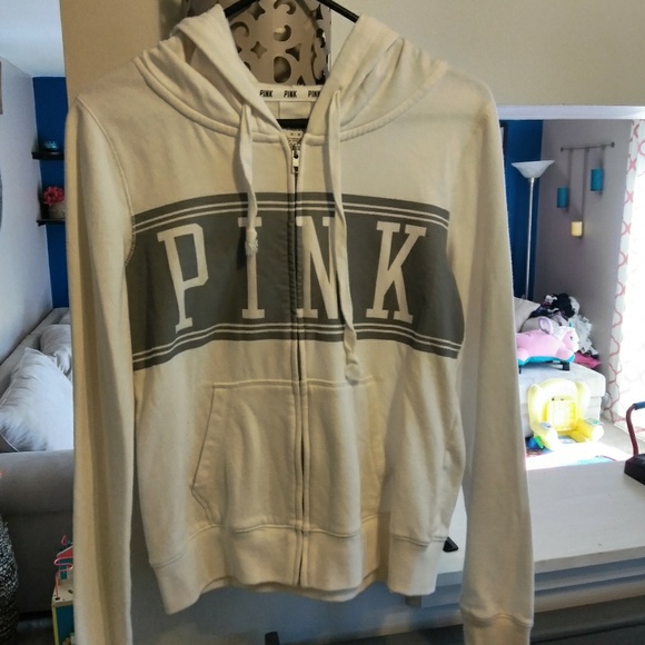 Victorias secret pink zip up hoodie - Picture 1 of 1